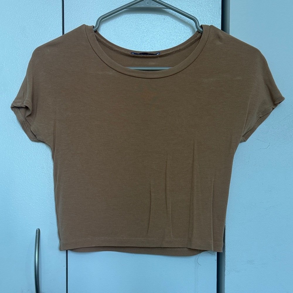 Zara Tan Women's Crop Top